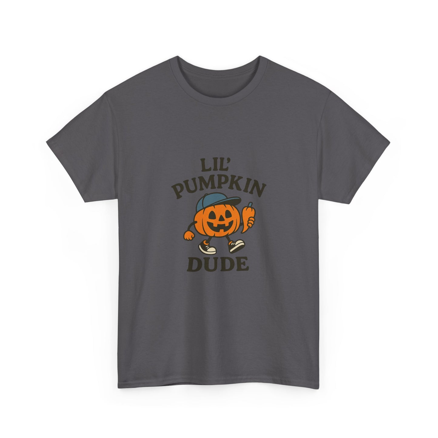 Lil' Pumpkin Dude Unisex Tee, Halloween Top, Fall T-Shirt, Cute Pumpkin Shirt, Kids Halloween Gift, Pumpkin Lover Apparel