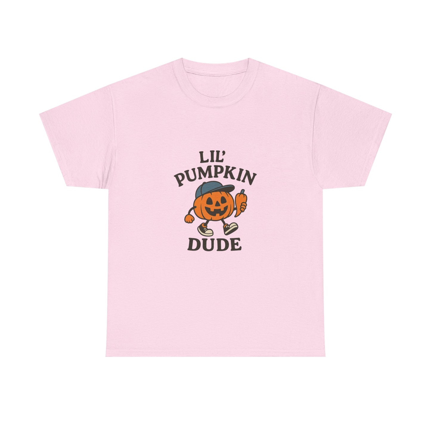 Lil' Pumpkin Dude Unisex Tee, Halloween Top, Fall T-Shirt, Cute Pumpkin Shirt, Kids Halloween Gift, Pumpkin Lover Apparel