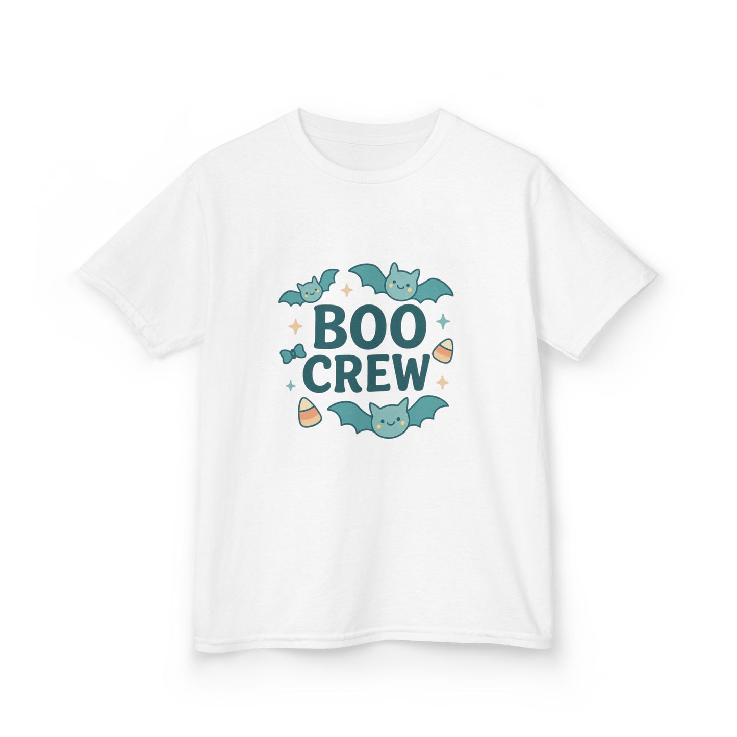 Halloween Kids Tee, Boo Crew Shirt, Spooky T-Shirt, Children's Halloween Apparel, Bat Theme Kids Clothing
