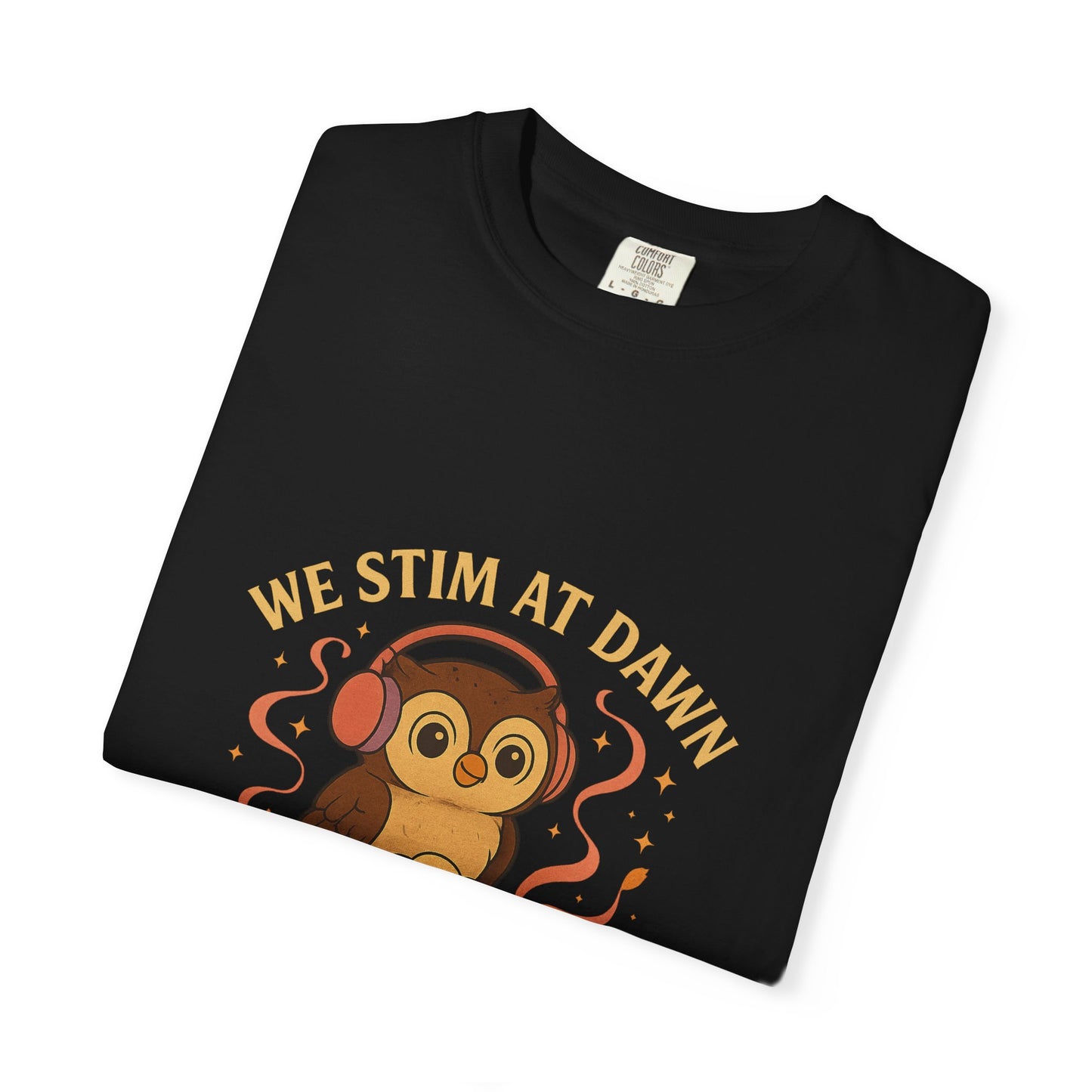 Autism Acceptance T-Shirt, We Stim at Dawn Tee, Cute Quirky Tee, Gift for Neurodiversity, Unisex Youth Adult Apparel