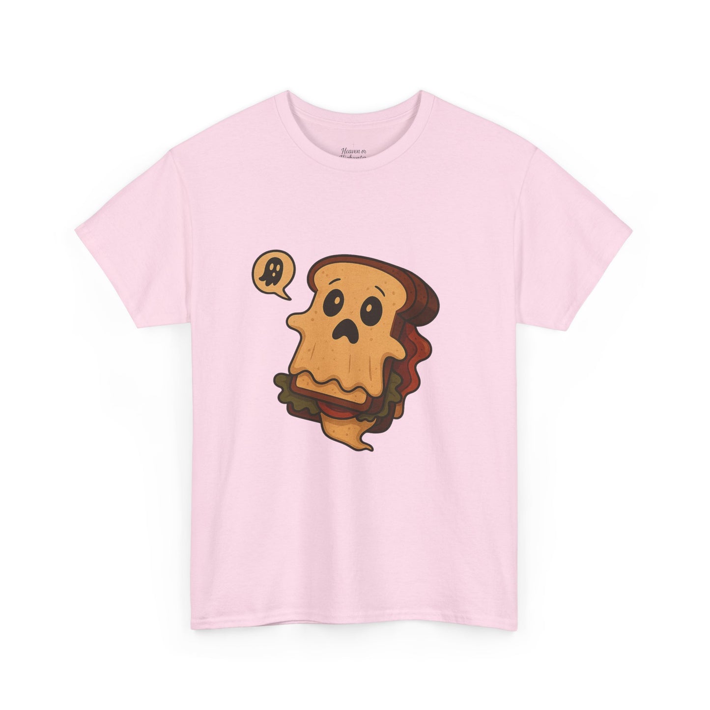 Ghostly Grilled Cheese Tee, Fun T-Shirt for Food Lovers, Cute Halloween Apparel, Unisex Graphic Tee for Kids & Adults