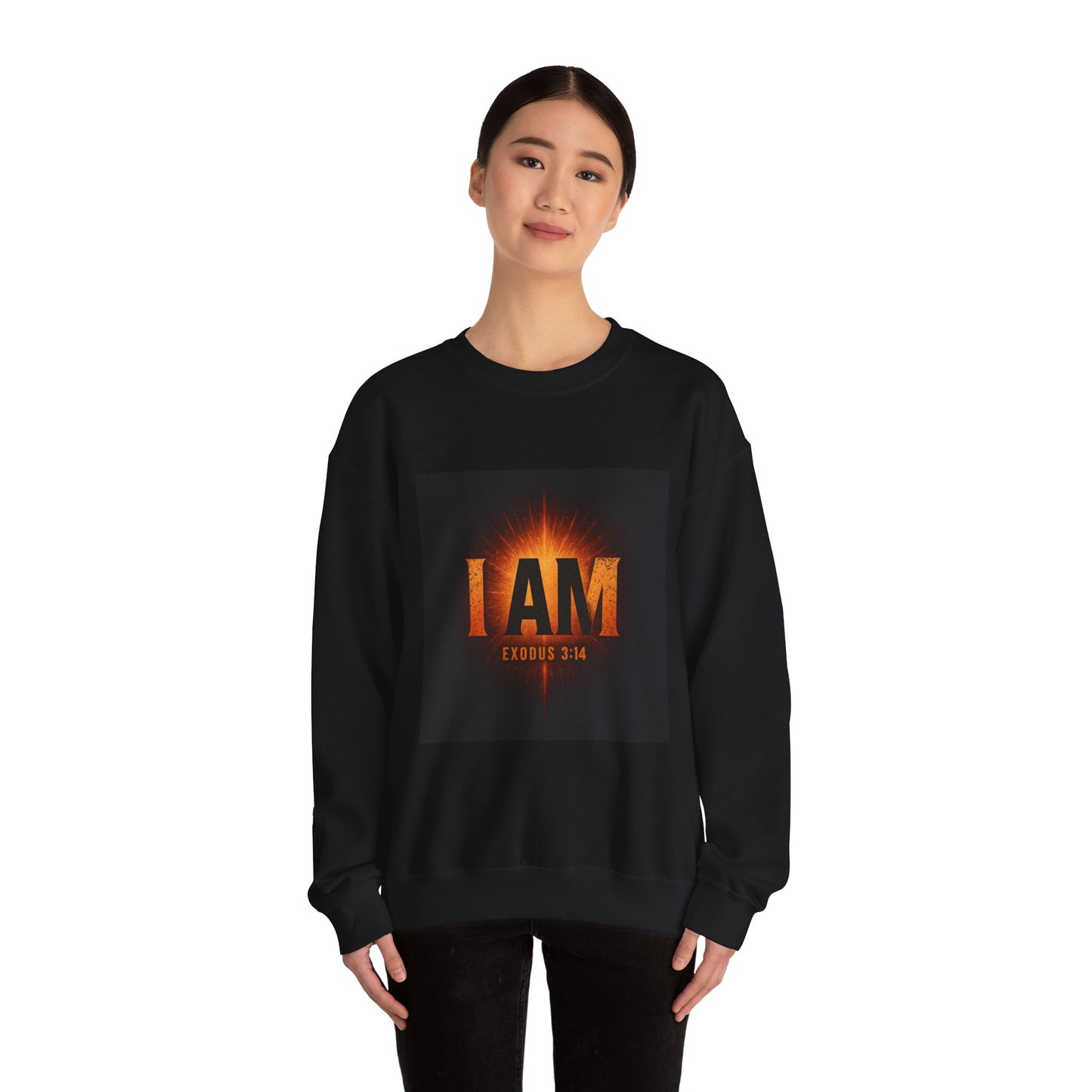 I AM Exodus 3:14 Crewneck Sweatshirt, Inspirational Sweatshirt, Unisex Apparel, Biblical Sweatshirt, Christian Gift, Cozy Loungewear