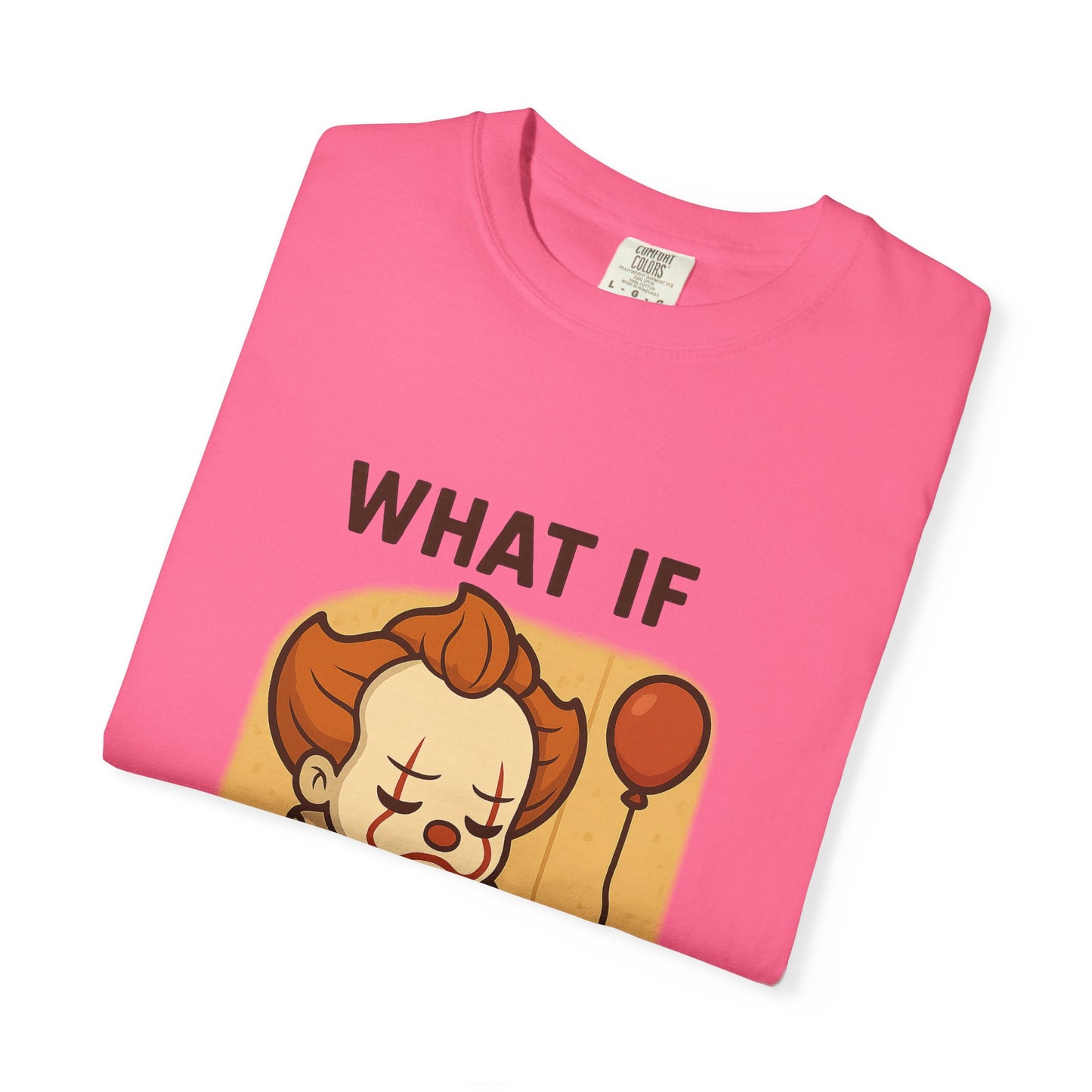 What If Repented? Unisex Garment-Dyed T-Shirt, Cartoon Tee, Humorous Apparel, Gift for Fans, Fun Casual Wear