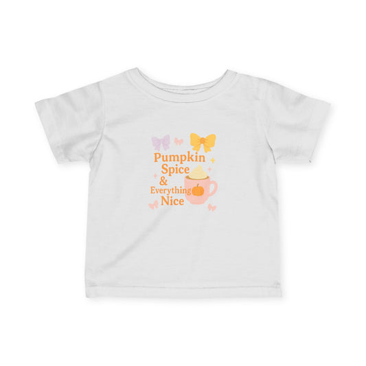 Pumpkin Spice Infant Tee - Adorable Fall Baby Shirt, Cute Toddler Outfit, Baby Shower Gift, Autumn Fashion, Infant Clothing