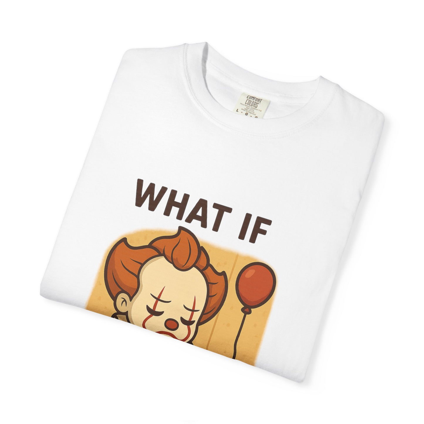 What If Repented? Unisex Garment-Dyed T-Shirt, Cartoon Tee, Humorous Apparel, Gift for Fans, Fun Casual Wear