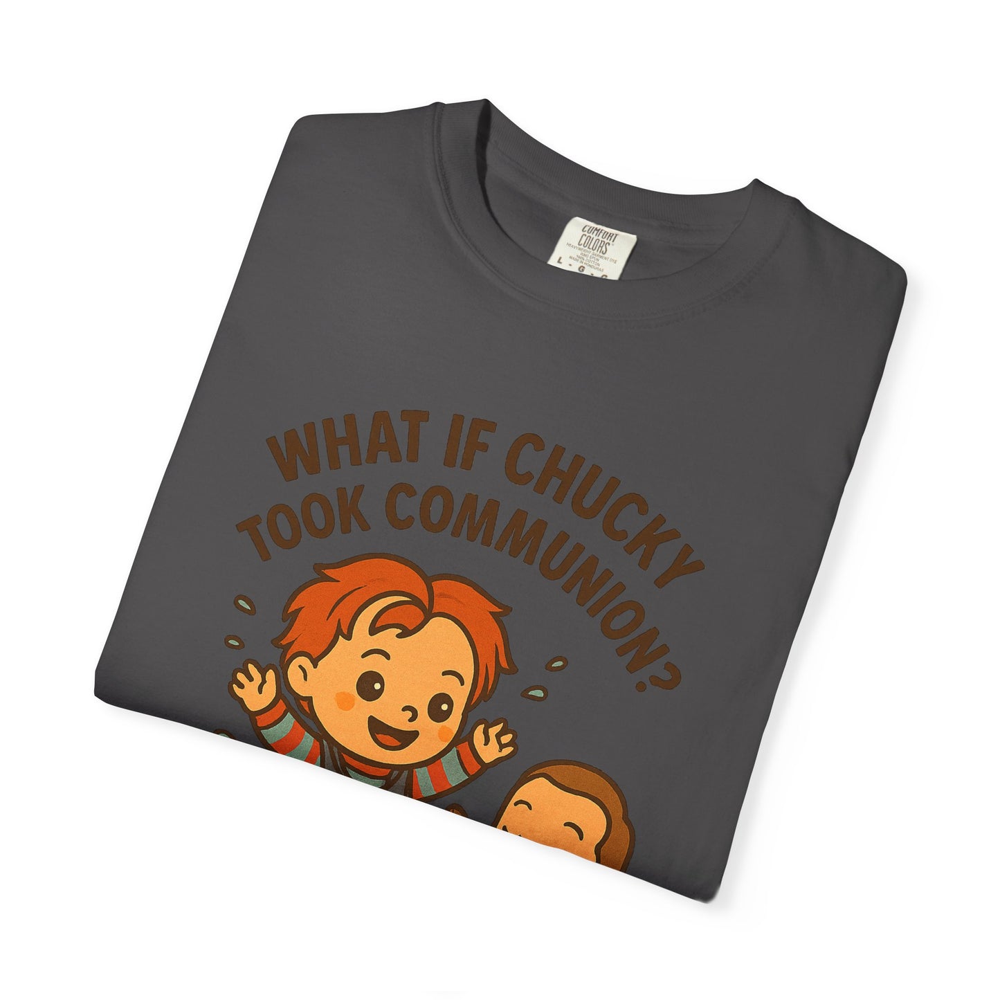 Baptism Humor T-Shirt, Funny Religious Tee, Unisex Gift, Cute Chucky Design, Perfect for Celebrations