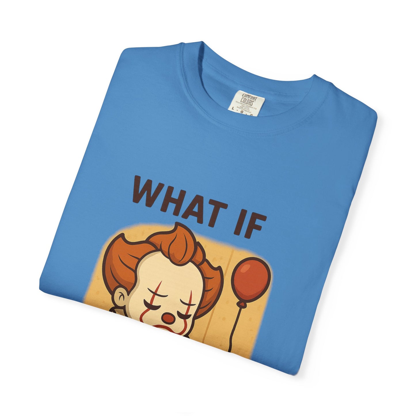 What If Repented? Unisex Garment-Dyed T-Shirt, Cartoon Tee, Humorous Apparel, Gift for Fans, Fun Casual Wear