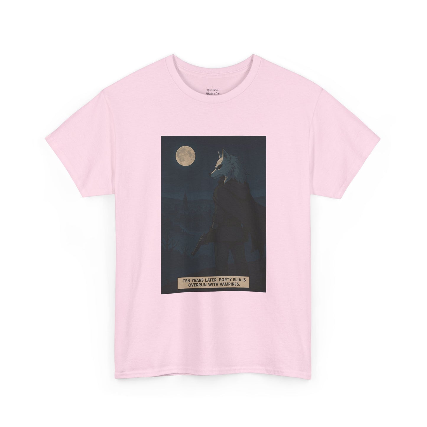 Mystical Wolf Graphic Tee, Unisex Heavy Cotton Shirt, Night Sky Art Tee, Unique Gift for Animal Lovers, Moonlit Artwear, Bohemian [...]