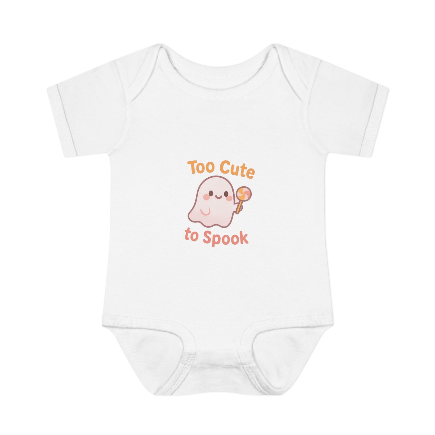 Adorable Baby Bodysuit, Infant Halloween Outfit, Cute Ghost Onesie, Spooky Baby Apparel, Too Cute to Spook Costume