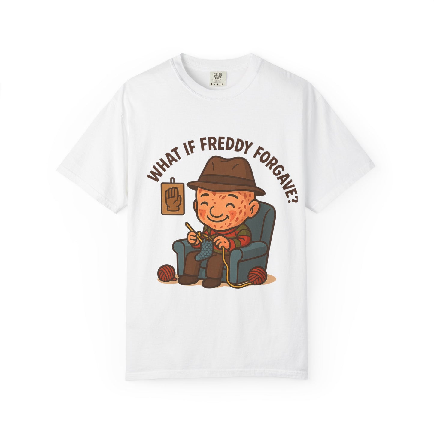 Playful Unisex T-Shirt with 'What If Freddy Forgave?' Design, Funny Graphic Tee for Casual Wear, Gift for Fans, Humor Shirt, Unique Present