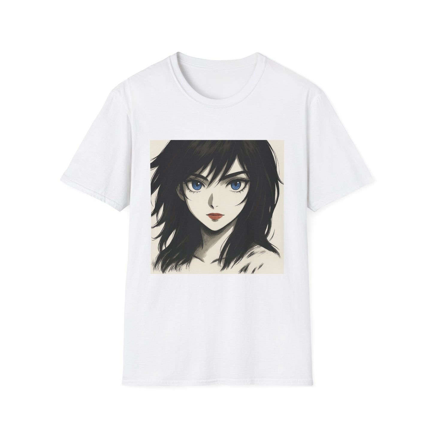Anime-Inspired Unisex Softstyle T-Shirt, Casual Tee for Everyday Wear, Gifts for Fans, Cute Graphic Tee, Cozy Weekend Top