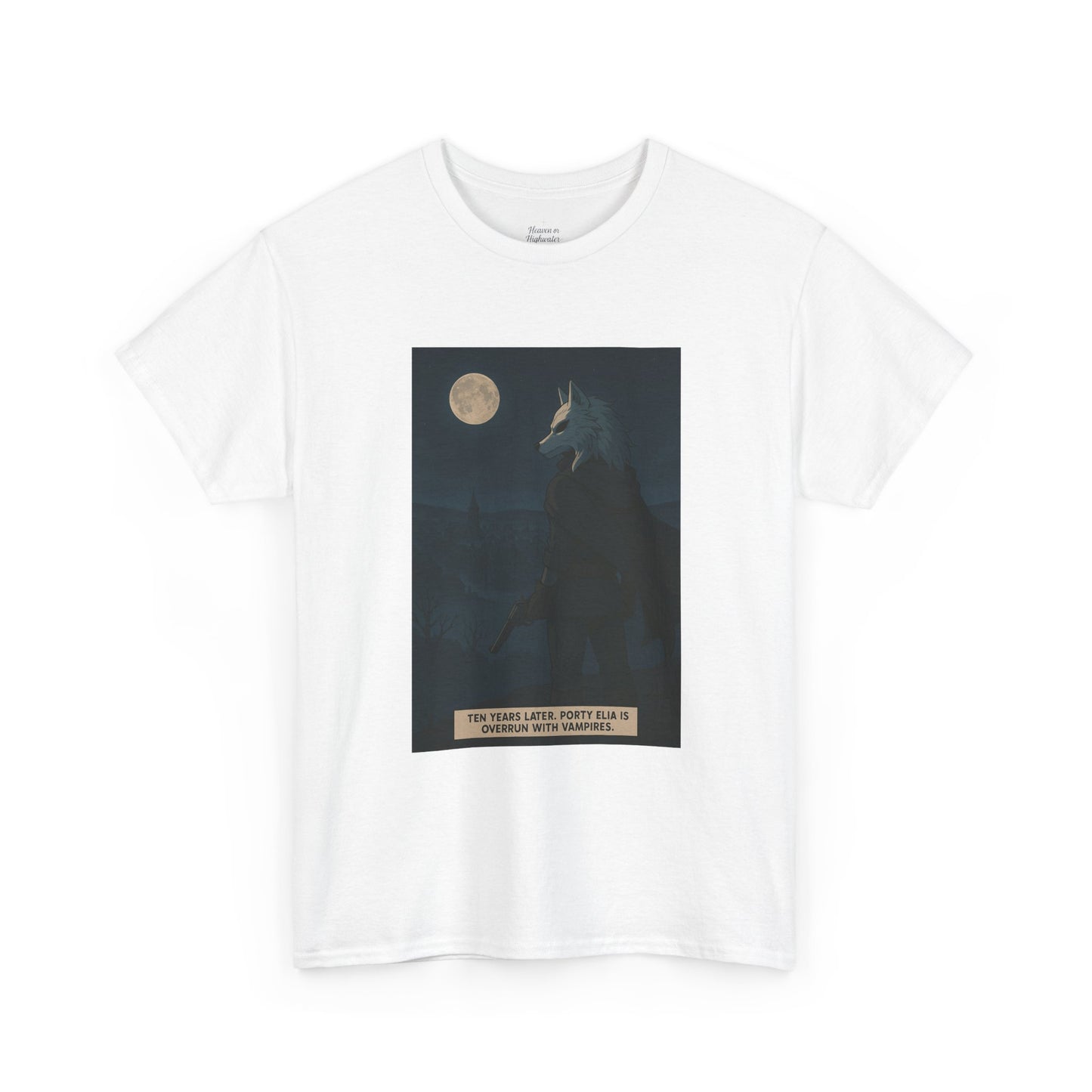 Mystical Wolf Graphic Tee, Unisex Heavy Cotton Shirt, Night Sky Art Tee, Unique Gift for Animal Lovers, Moonlit Artwear, Bohemian [...]