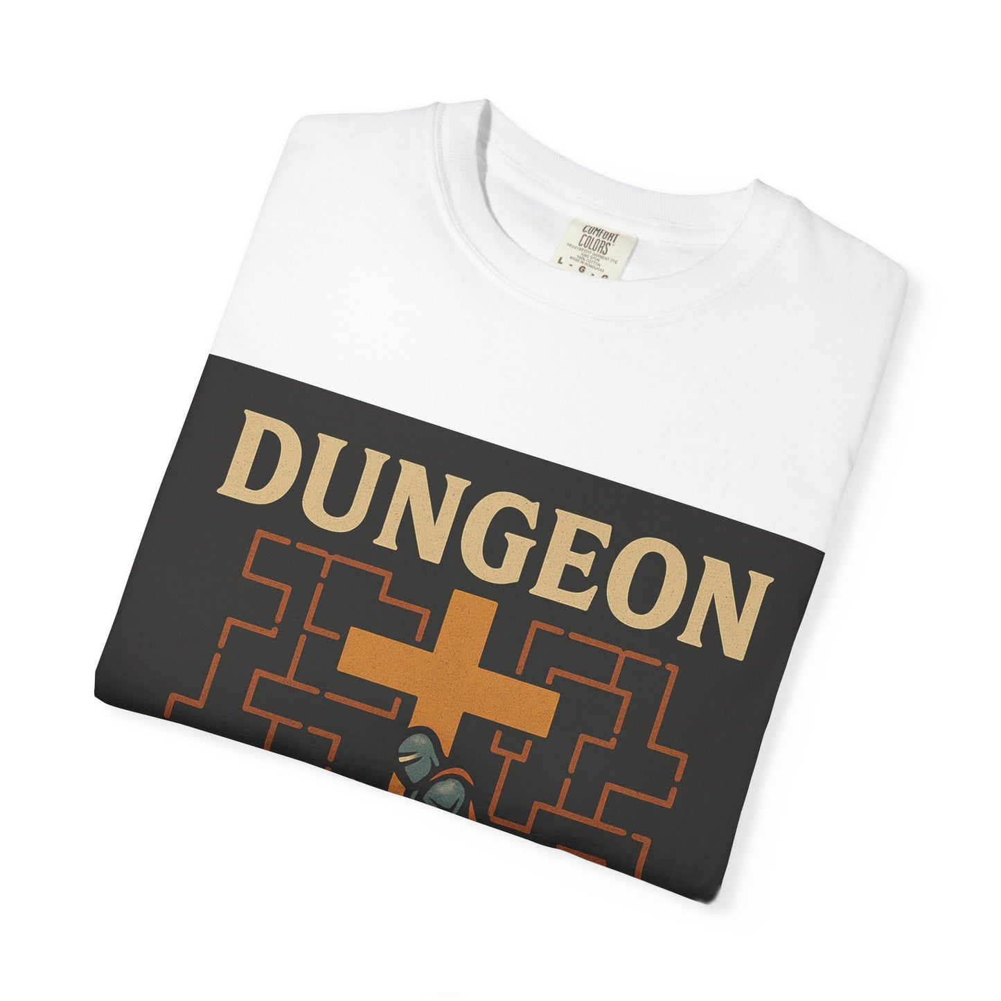 Dungeon Mastered by God T-Shirt, Unisex Graphic Tee, Gamer Gift, Funny Religious Humor, Retro Video Game Shirt