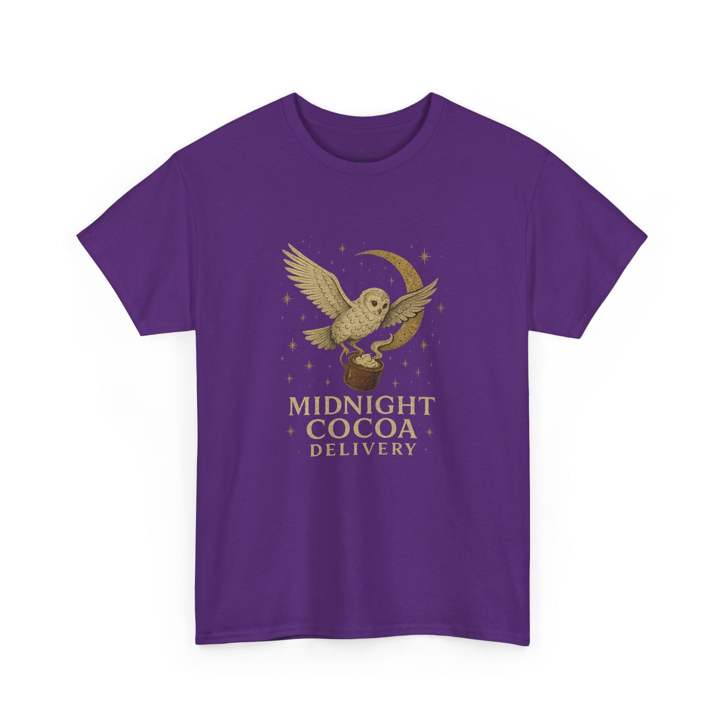 Midnight Cocoa Delivery Tee, Cozy Unisex Cotton Tee for Cocoa Lovers, Perfect Gift, Holiday Apparel, Casual Wear, Fun Winter Shirt