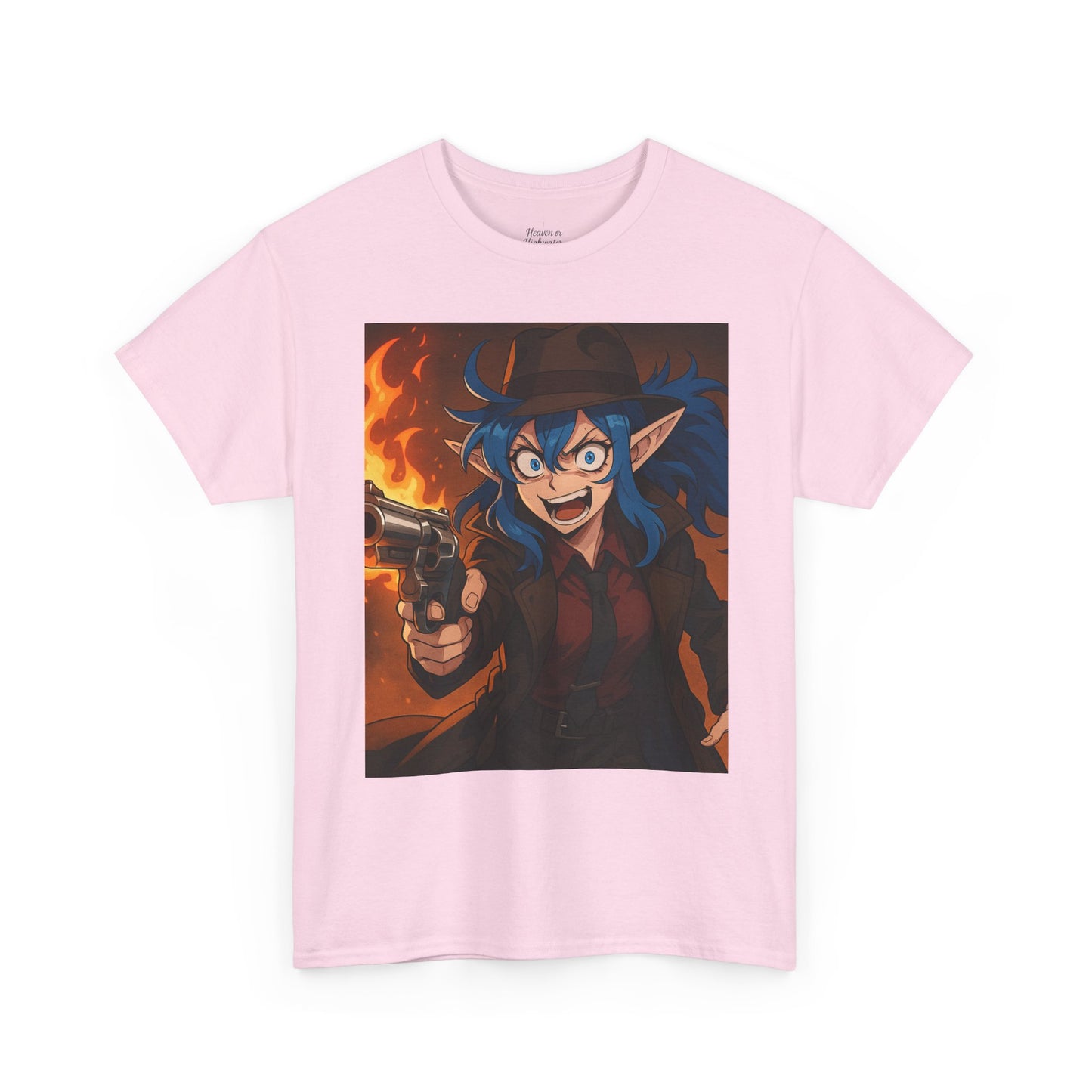 Fierce Fantasy Tee - Unisex Heavy Cotton T-Shirt, Cosplay Shirt, Comic Book Fashion, Gift for Gamers, Alternative Art Apparel