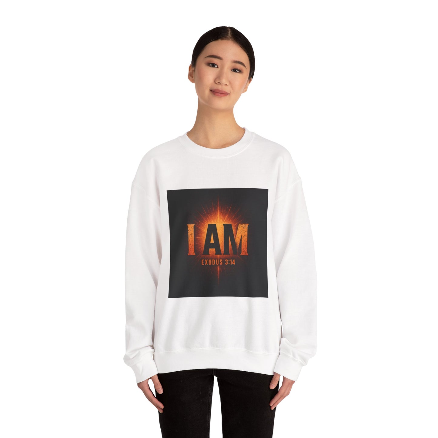 I AM Exodus 3:14 Crewneck Sweatshirt, Inspirational Sweatshirt, Unisex Apparel, Biblical Sweatshirt, Christian Gift, Cozy Loungewear