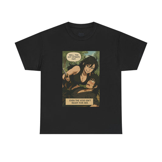 Anime Inspired Unisex Heavy Cotton Tee, Graphic Tee, Funny T-Shirt, Gift for Friends, Casual Wear, Birthday Present
