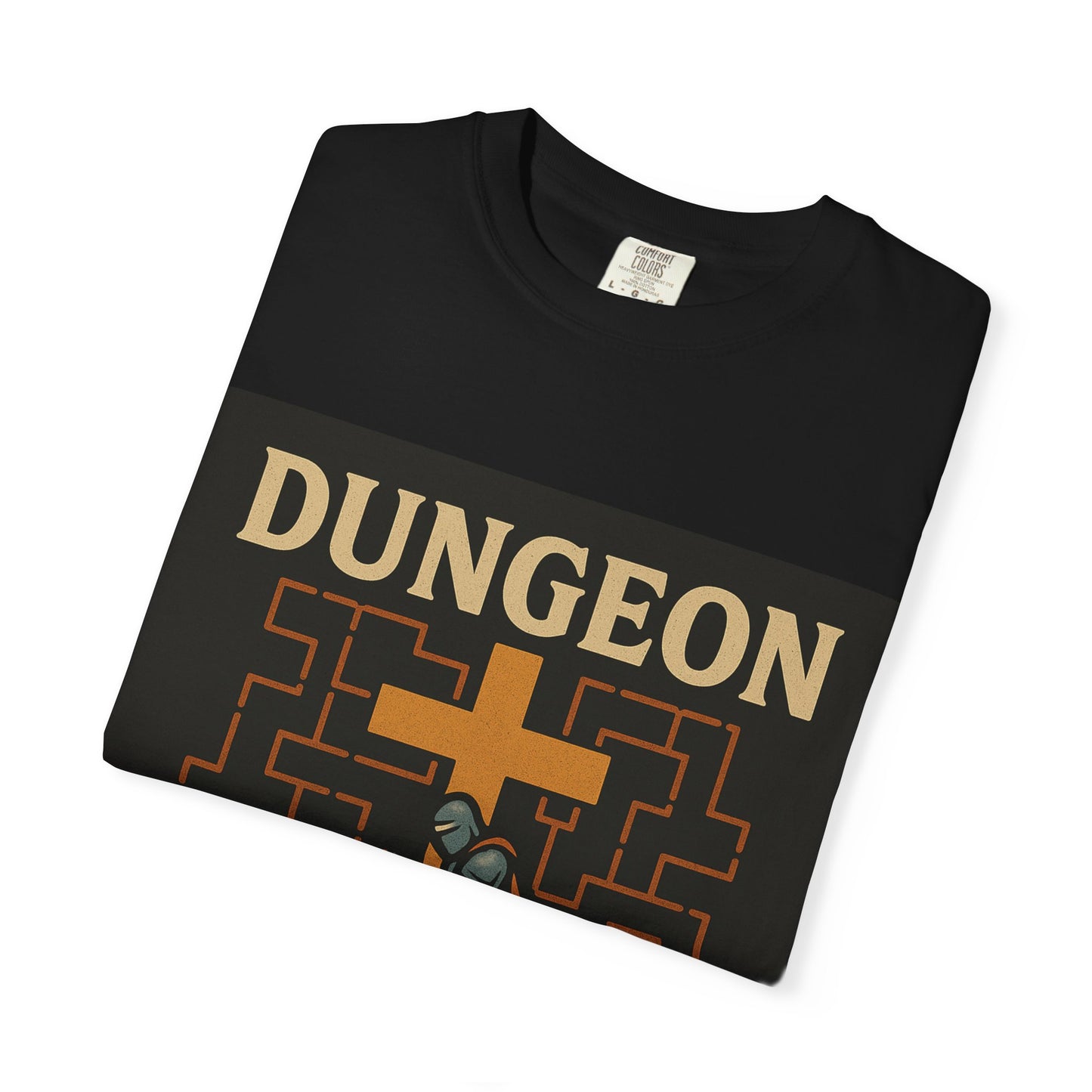Dungeon Mastered by God T-Shirt, Unisex Graphic Tee, Gamer Gift, Funny Religious Humor, Retro Video Game Shirt