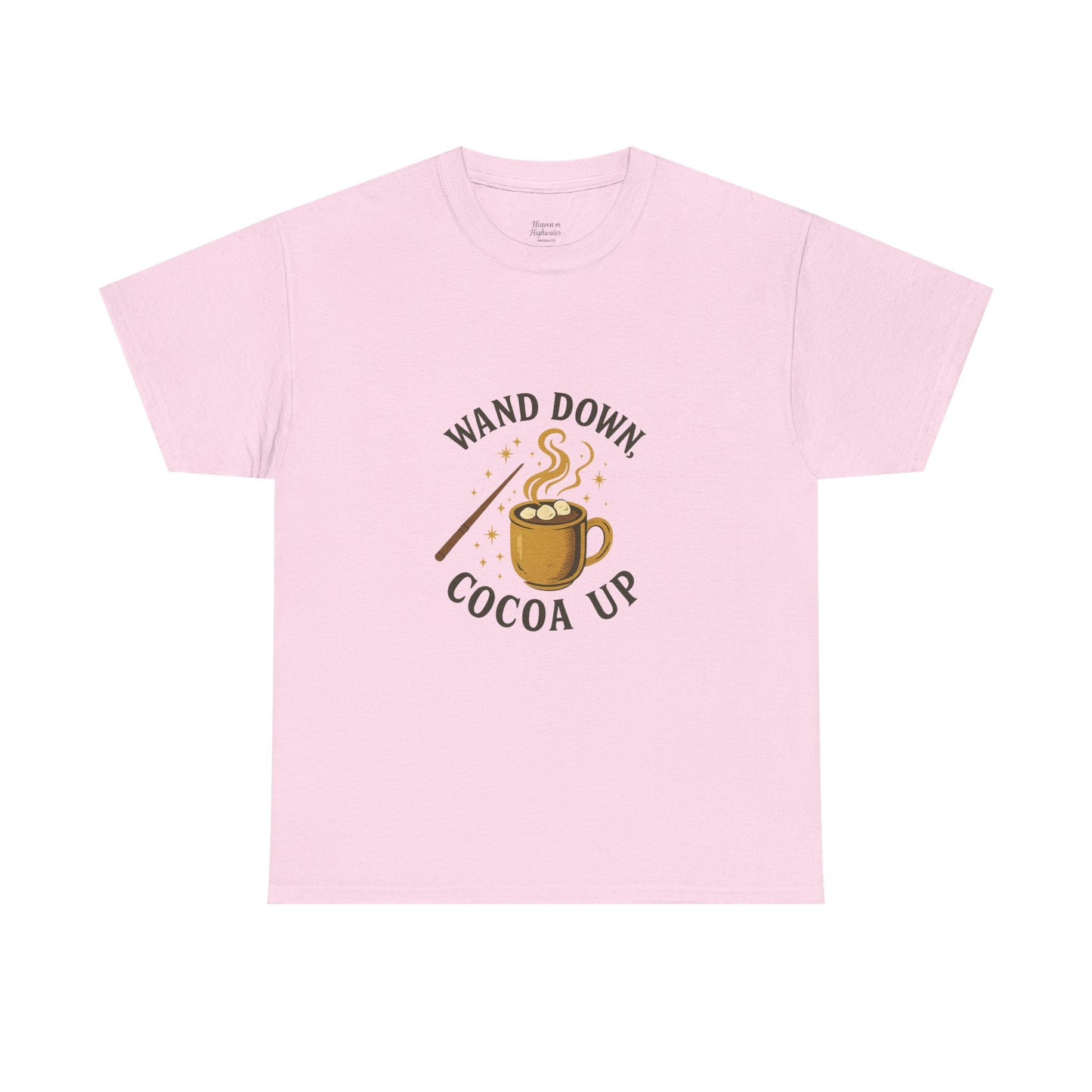 Magical Cocoa Unisex Heavy Cotton Tee - Perfect Gift for Wizards, Cozy Nights, Christmas, Themed Parties, and Everyday Comfort