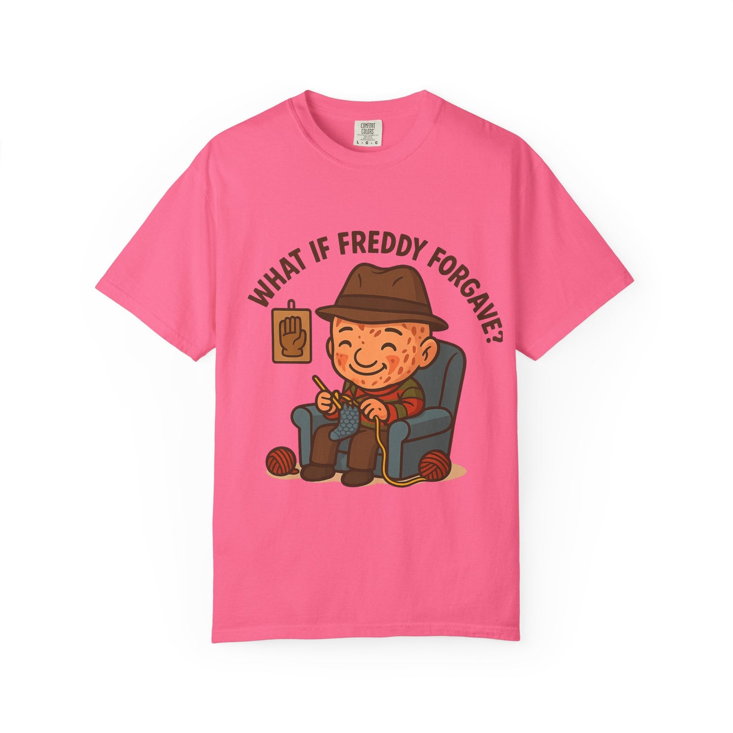 Playful Unisex T-Shirt with 'What If Freddy Forgave?' Design, Funny Graphic Tee for Casual Wear, Gift for Fans, Humor Shirt, Unique Present